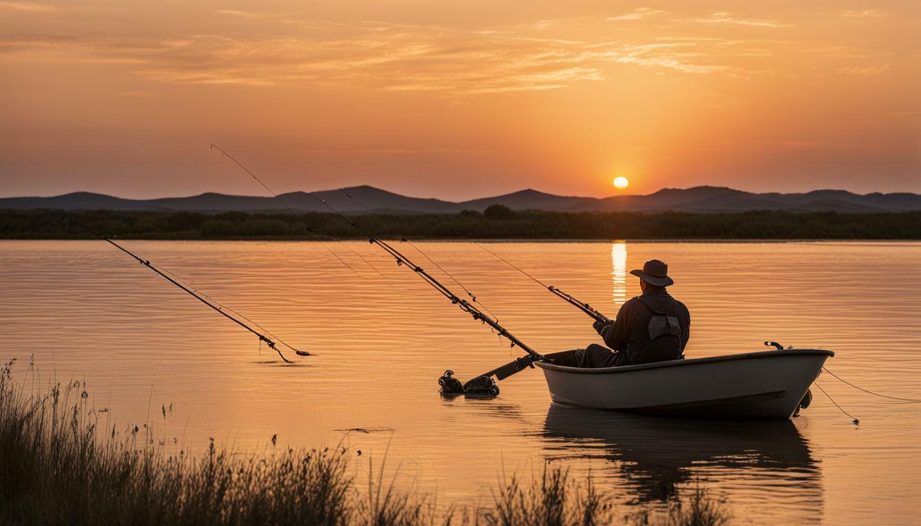 Pescando Siluro en el río Ebro